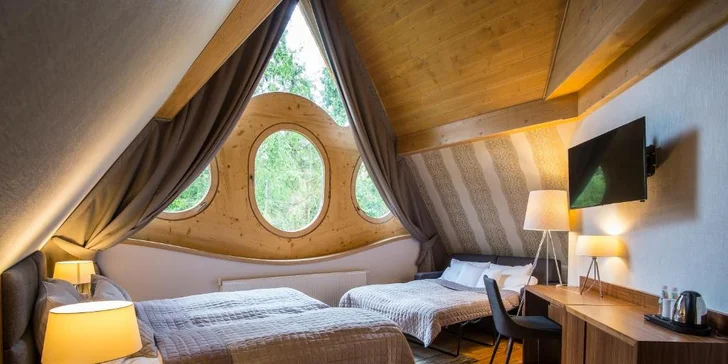 Vila v Zakopanom: netradičná architektúra, na skok od ulice Krupówki, ideálny východiskový bod pre túry + sauny