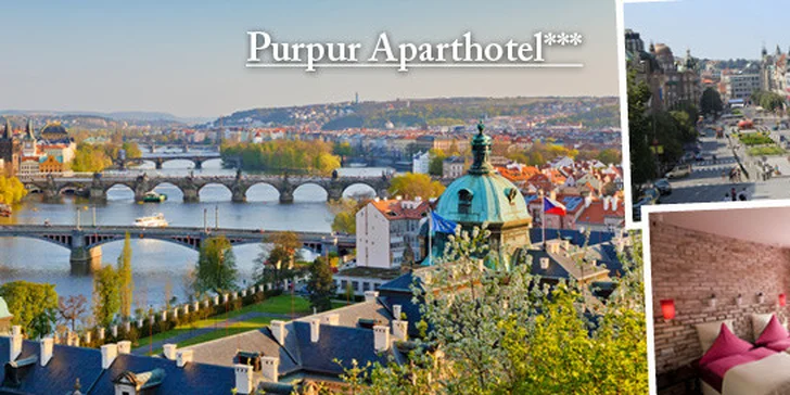Pobyt s raňajkami v Aparthoteli PurPur*** v PRAHE pár metrov od Václaváku