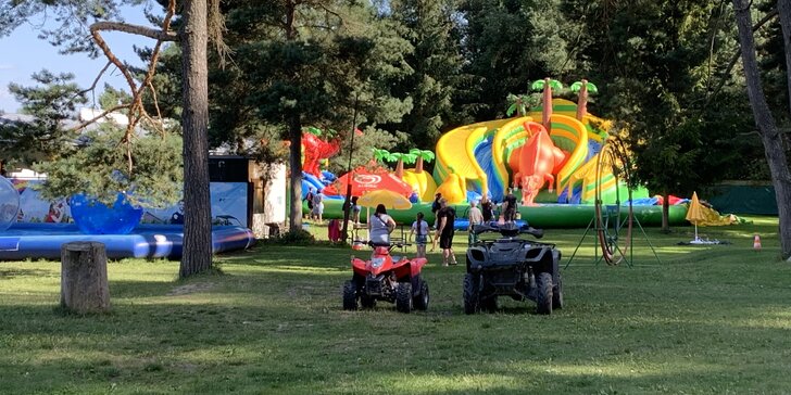 Detská zóna, bazén, aquazorbing, rodeo býk či jazda na štvorkolke v ZÁBAVNOM PARKU LIPTOV