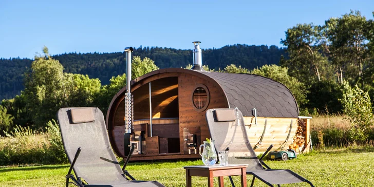 Romantický pobyt v obklopení prírody so súkromným wellness + bicykle zdarma