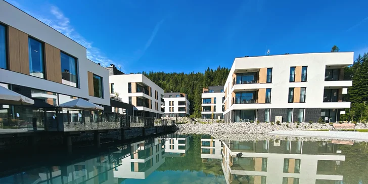 Moderný rezort v poľských Beskydách: apartmán s kuchyňou, strava a neobmedzený wellness