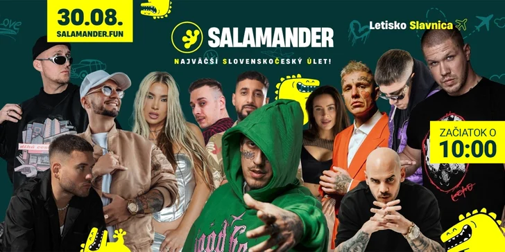 Vstupenky na Salamander Fest: Separ, Gleb, nadupané autá, letecká akrobacia a mnoho ďalšieho