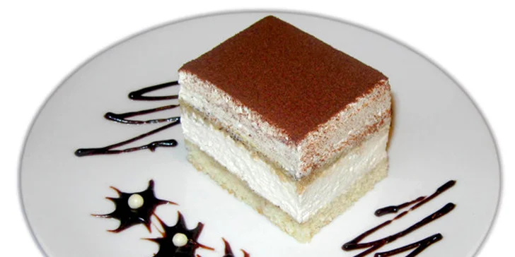 Jablčník starej mamy, tiramisu, káva alebo čaj pre dvoch