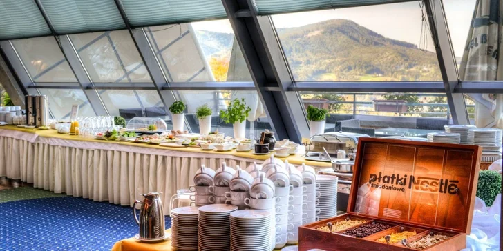 5* relax v poľských Beskydách: bazén s výhľadom, wellness aj raňajky