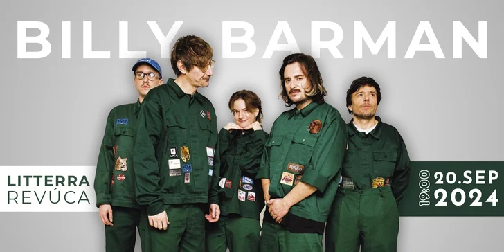 Vstupenka na unikátny koncert kapely Billy Barman v Litterra Revúca