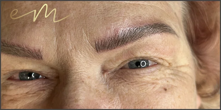 Minitetovanie, microblading, akvarelové pery či púdrové obočie s korekciou v cene v Em Artist Studio