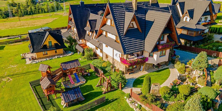Priestranné rodinné apartmány až pre 8 osôb v blízkosti pohoria Gubalówka