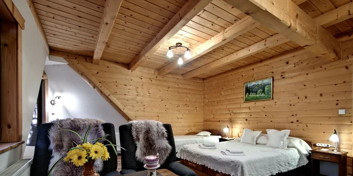 Pokoj aj blízkosť atrakcií: pobyt v Zakopanom s raňajkami a privátnym vstupom do sauny
