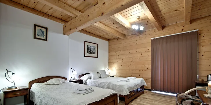 Pokoj aj blízkosť atrakcií: pobyt v Zakopanom s raňajkami a privátnym vstupom do sauny