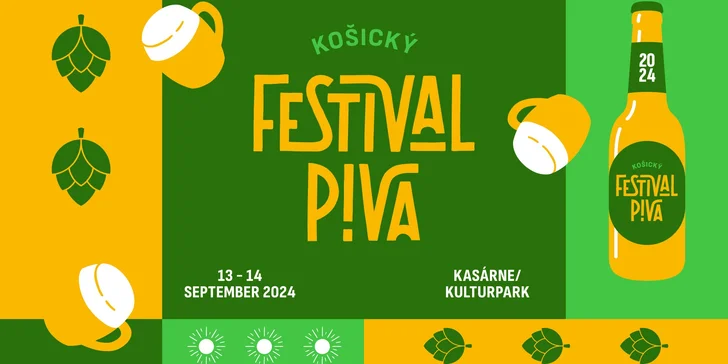 Poďte na pivo! 1 alebo 2-dňová vstupenka na Košický festival piva plný dobrej hudby a zábavy