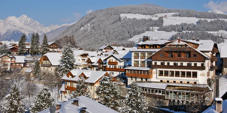 4* dovolenka v Dolomitoch s polpenziou: skibus zadarmo, neobmedzene wellness a Holiday Pass Valdaora