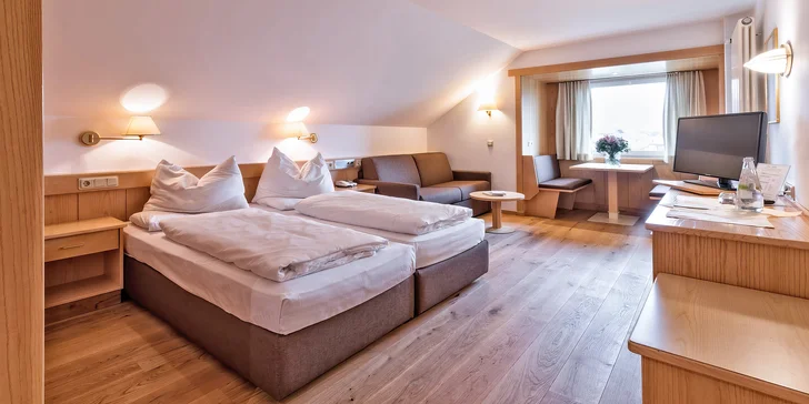 4* dovolenka v Dolomitoch s polpenziou: skibus zadarmo, neobmedzene wellness a Holiday Pass Valdaora