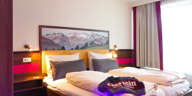 Údolie Gastein: hotel len 500 m od skiareálu Dorfgastein, raňajky, wellness aj karta výhod