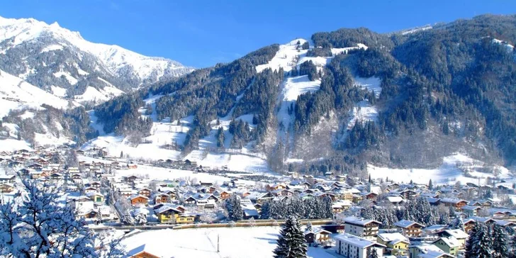 Údolie Gastein: hotel len 500 m od skiareálu Dorfgastein, raňajky, wellness aj karta výhod