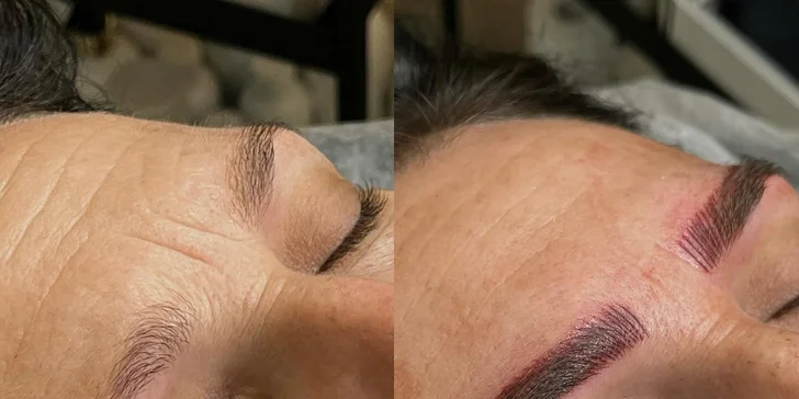 Permanentný make-up obočia alebo pier v salóne Forever Beauty