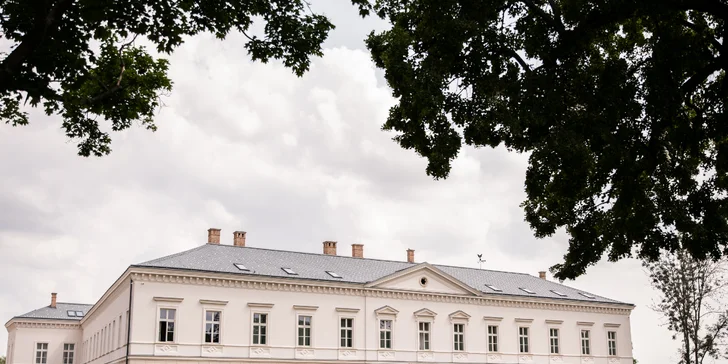 Najkrajšie zrenovovaná národná pamiatka: romantický pobyt v kaštieli s 3-chodovou večerou a párovaním vína