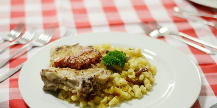 Menu z tradičnej slovenskej kuchyne