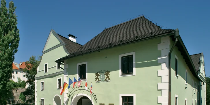 Romantický pobyt v centre Českého Krumlova: raňajky či polpenzia, možnosť privátneho wellness