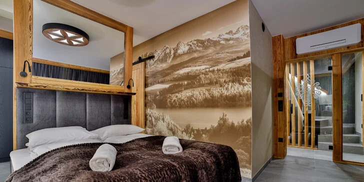 Luxusné apartmány s vlastnou saunou aj vírivkou: výhľad na hory, raňajky až k dverám