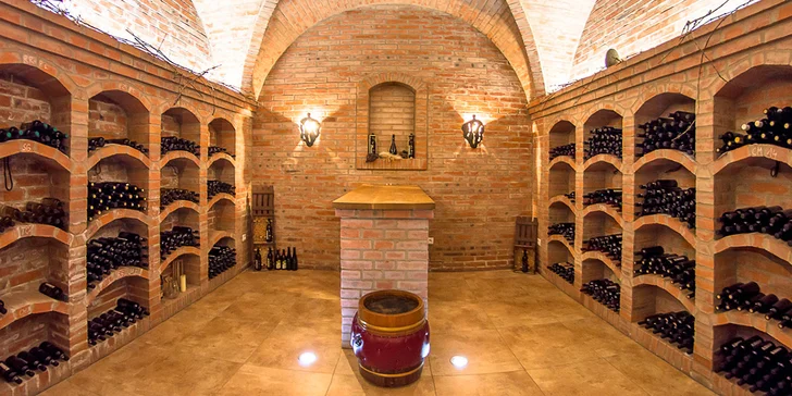 Pobyt v rodinnom vinárstve na Slovácku: polpenzia, wellness aj riadená degustácia