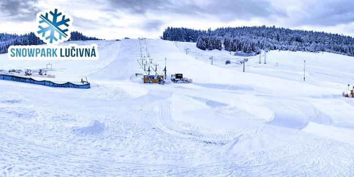 Celodenný alebo večerný skipas do lyžiarskeho strediska Snowpark Lučivná počas celého týždňa!