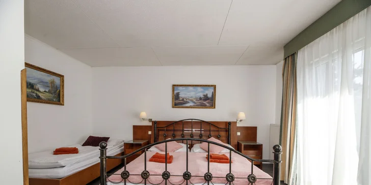 Oddych v pokojnej časti Mariánskych lázní: hotel s jedlom a s wellness procedúrami