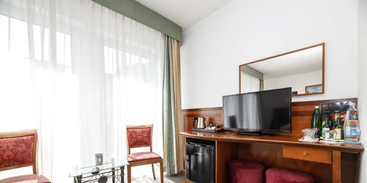 Oddych v pokojnej časti Mariánskych Lázní: pobyt s jedlom aj wellness procedúrami