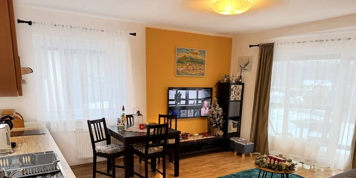 Štýlový súkromný apartmán v Novej Lesnej s výhľadom na Tatry