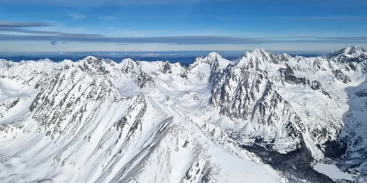 Zážitkový let ponad Tatry či Pieniny pre 1 až 4 osoby