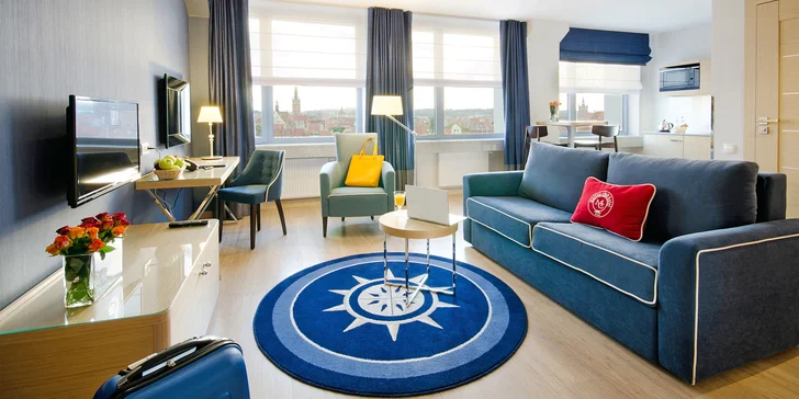 Historické centrum Gdaňsku: ubytovanie v modernom hoteli aj pamiatky