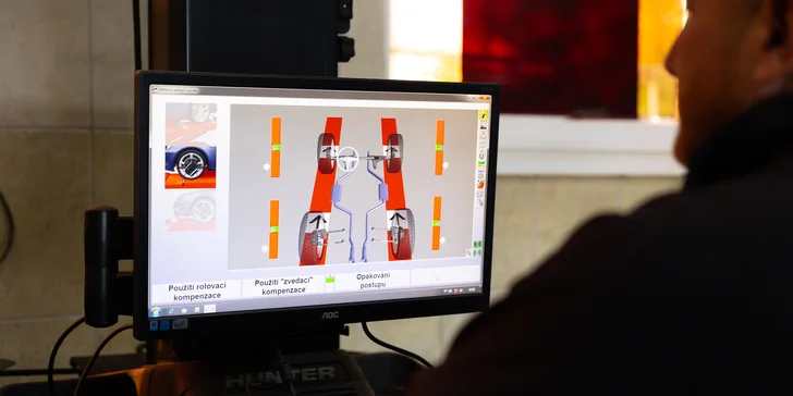 Geometria kolies s diagnostikou a nastavením obidvoch náprav