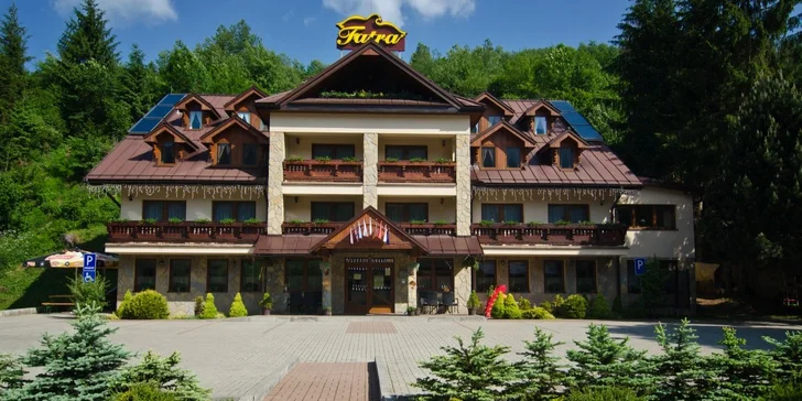 Rodinný hotel v Terchovej: na skok Jánošíkové diery aj Vrátna dolina, raňajky a sauna ako bonus