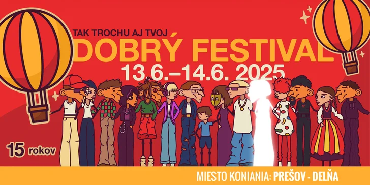 Vstupenky na 15. ročník DOBRÉHO FESTIVALU 2025