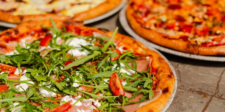 Pizza podľa vlastného výberu, na výber až z 13 druhov