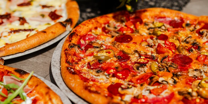 Pizza podľa vlastného výberu, na výber až z 13 druhov