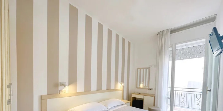 Dovolenka v Rimini: hotel 7 minút od piesočnatej pláže, first minute zľava