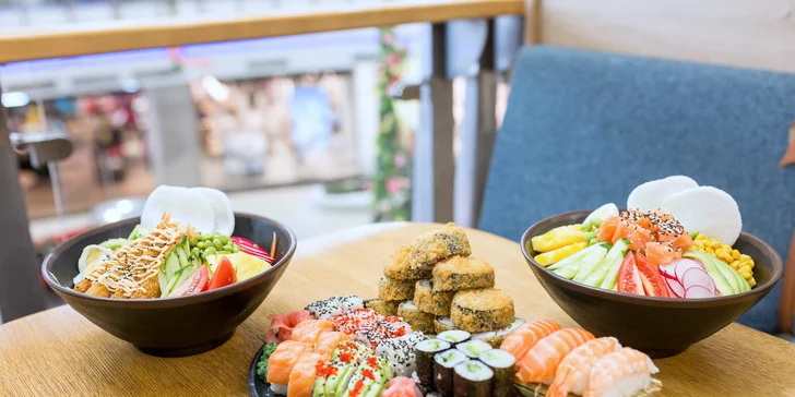 Bowl, šalát alebo sushi set podľa vlastného výberu