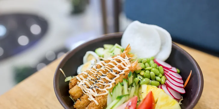 Bowl, šalát alebo sushi set podľa vlastného výberu