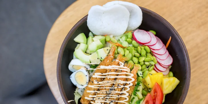 Bowl, šalát alebo sushi set podľa vlastného výberu