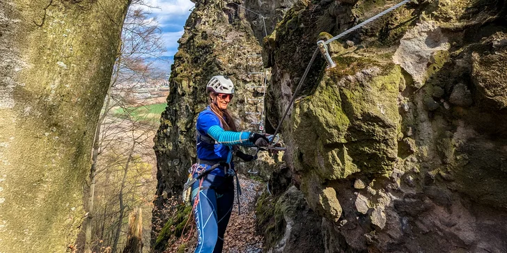 VIA FERRATA SOKOLIE SKALY ZVOLEN: Skupinový kurz s inštruktorom v novej lokalite