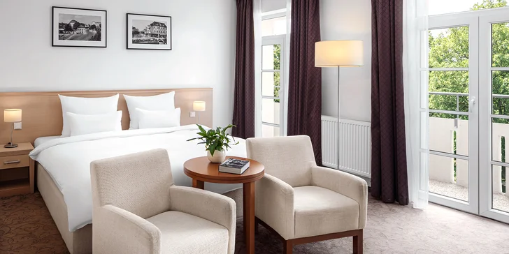 Relax vo Františkových Lázních: raňajky či polpenzia, wellness aj procedúry