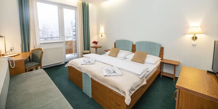 Pobyt v Špindlerovom Mlyne: hotel s polpenziou aj vstup do wellness