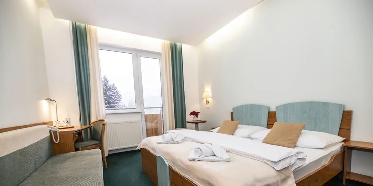 Pobyt v Špindlerovom Mlyne: hotel s polpenziou aj vstup do wellness