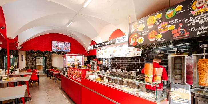Kebab box, burger, placka alebo tanier v Osman City Kebab