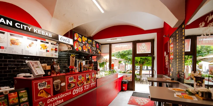 Kebab box, burger, placka alebo tanier v Osman City Kebab