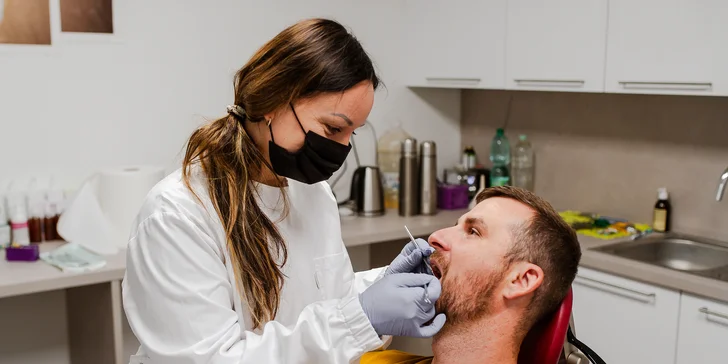 Vstupné vyšetrenie, komplexná dentálna hygiena alebo rodinný balíček