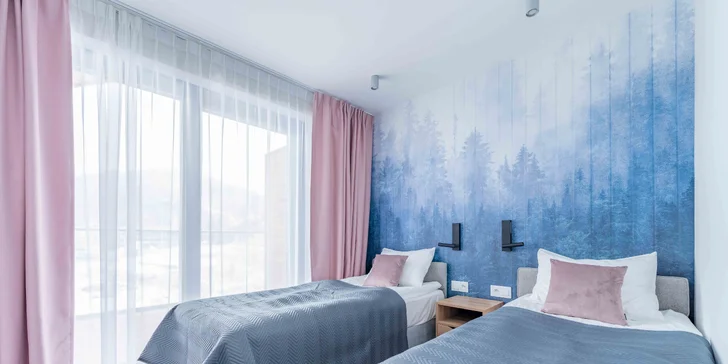 Sliezske Beskydy: moderný aparthotel s raňajkami a vstupom do saunária