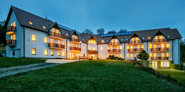 Krásny hotel v Krušných horách: neobmedzený wellness, polpenzia a zábava