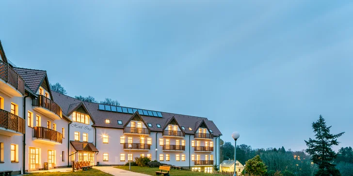 Krásny hotel v Krušných horách: neobmedzený wellness, polpenzia a zábava
