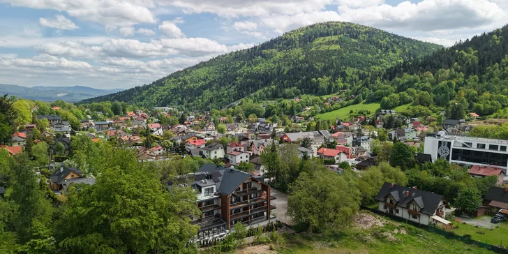 Sliezske Beskydy: moderný aparthotel s raňajkami a vstupom do saunária